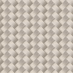 Small woven white cane fiber seamless pattern
