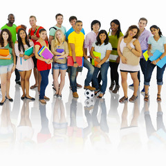 Obraz premium Group of Students Community Togetherness Concept