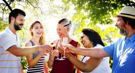 Friends Friendship Party Hanging out Concept