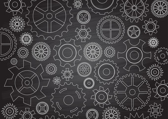 Illustrated vector Cogs