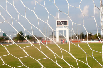football net and football pitch 