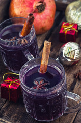 A glass of mulled wine