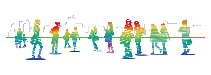 虹色のシルエット01