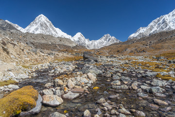 Fototapeta na wymiar Everest base camp trail, Everest region