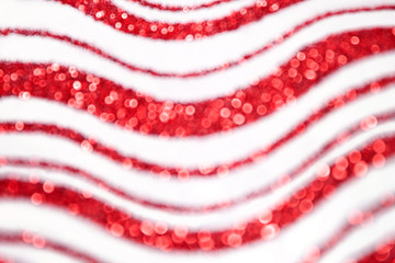 Abstract Christmas Candy Cane Sparkle Bokeh Background