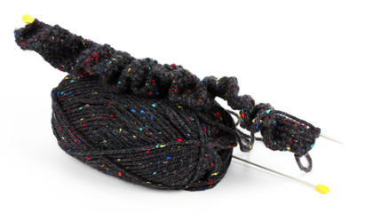 Woolen thread and knitting needle