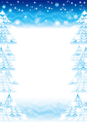 冬イメージのテンプレート