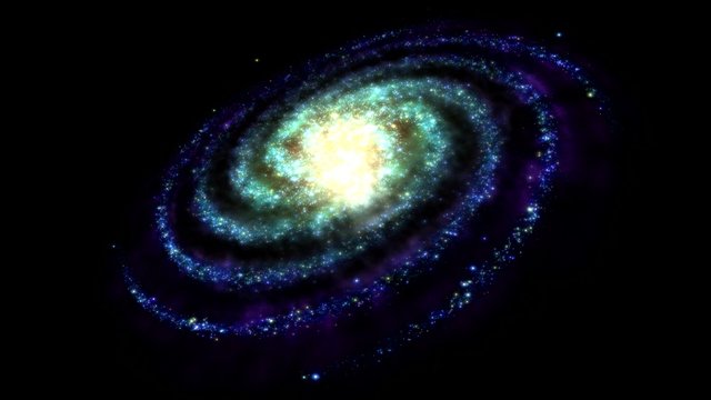 Rotating Galaxy, Milky Way - Loop