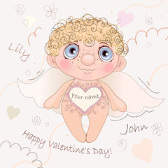 Named Angel Heart, card for Valentine's Day