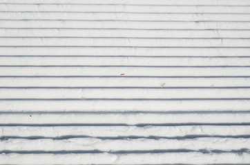 Surface of the piste