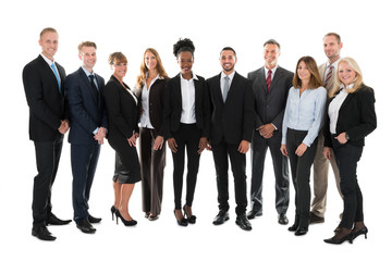 Obraz premium Portrait Of Confident Business Team