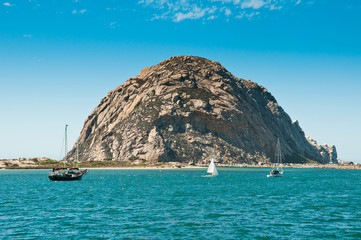 Morro Rock in Morro Bay, California