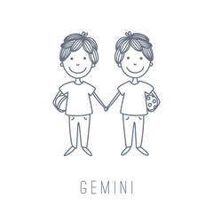 Obraz na płótnie Canvas Illustration of the twins (Gemini)