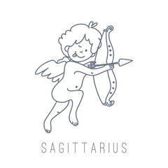 Illustration of the archer (Sagittarius)
