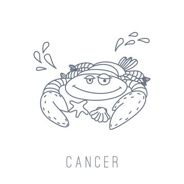 Illustration of the crab (Cancer)