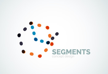 Vector outline minimal abstract geometric logo