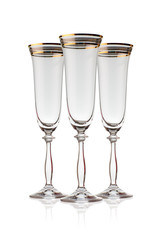 beautiful crystal wine glass