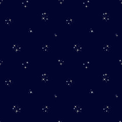 Obraz na płótnie Canvas Starry sky seamless pattern