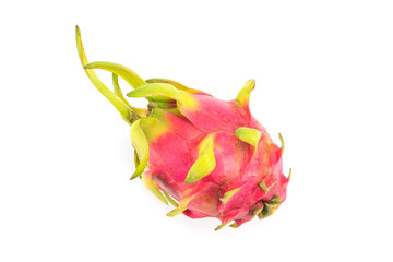 Dragon Fruit isolated on white background.