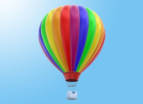 Hot Air Balloon (clipping path included)
