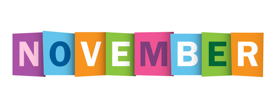 
"NOVEMBER" Vector Letters Icon