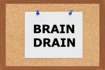 Brain Drain concept