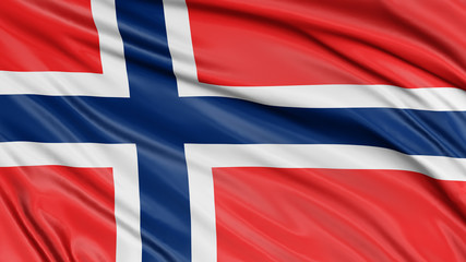 Fototapeta premium 3D Norwegian flag 