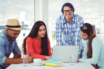 Young creative team having a meeting