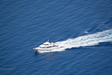 Naklejka premium Luxury yacht Phoebe