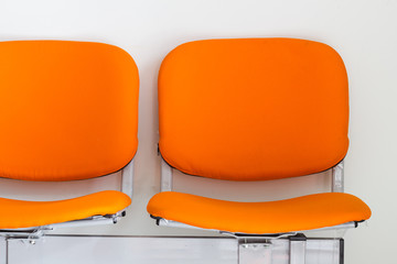 Orange chairs