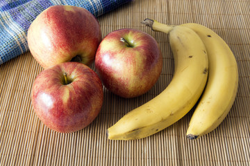 Apples and bananas