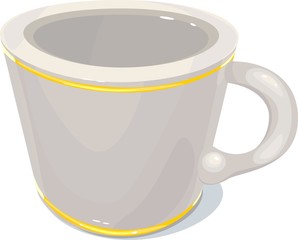 white cup