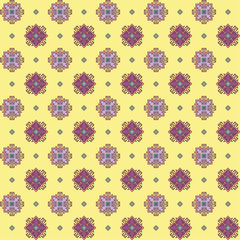 Seamless decorative vector background with abstract figures