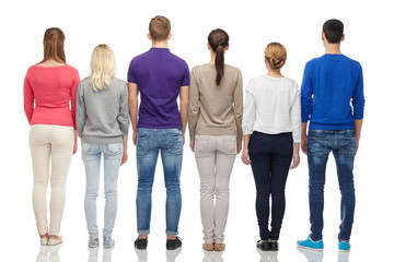 Obraz premium group of people from back