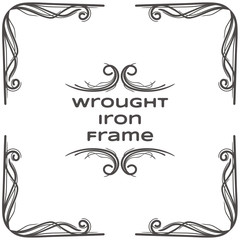 Wrought Iron Frame Three