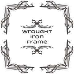 Wrought Iron Frame Nine