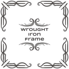 Wrought Iron Frame Six