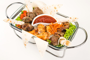 meat with vegetables
