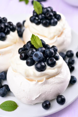 Blueberry Pavlova