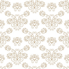 Obraz premium Curly seamless pattern