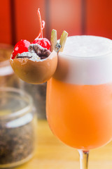 Summer cocktail drink