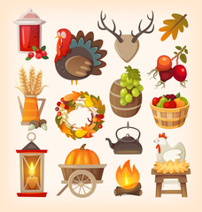 Thanksgiving day elements