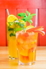 Fresh homemade lemonade