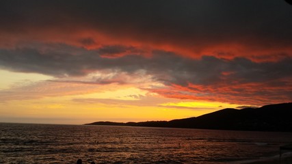Plage Corse ténébreuse