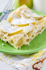 Apple and cottage cheese lasagne