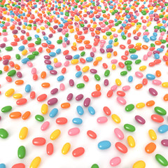 Candy, Colorful Jelly Beans Background