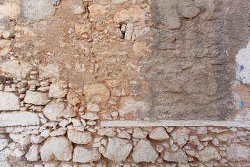 texture of old stone wall