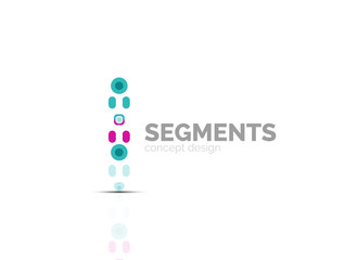 Vector outline minimal abstract geometric logo