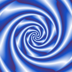 Abstract spiral background in blue and white
