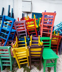 colored chair